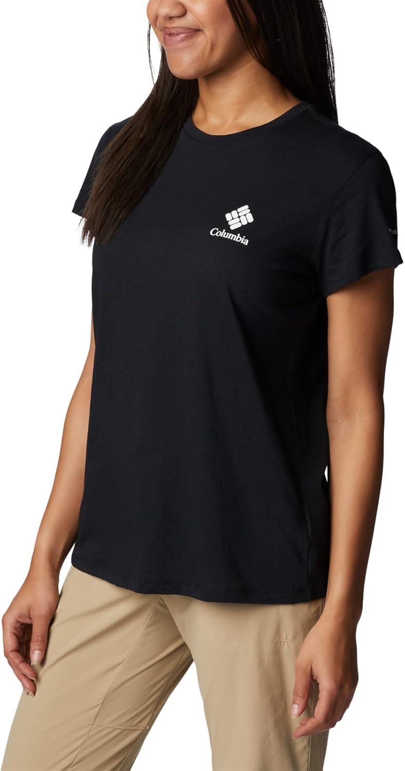imageColumbia Womens Sun Trek Ss Graphic TeeBlackCsc Stacked Mini Graphic