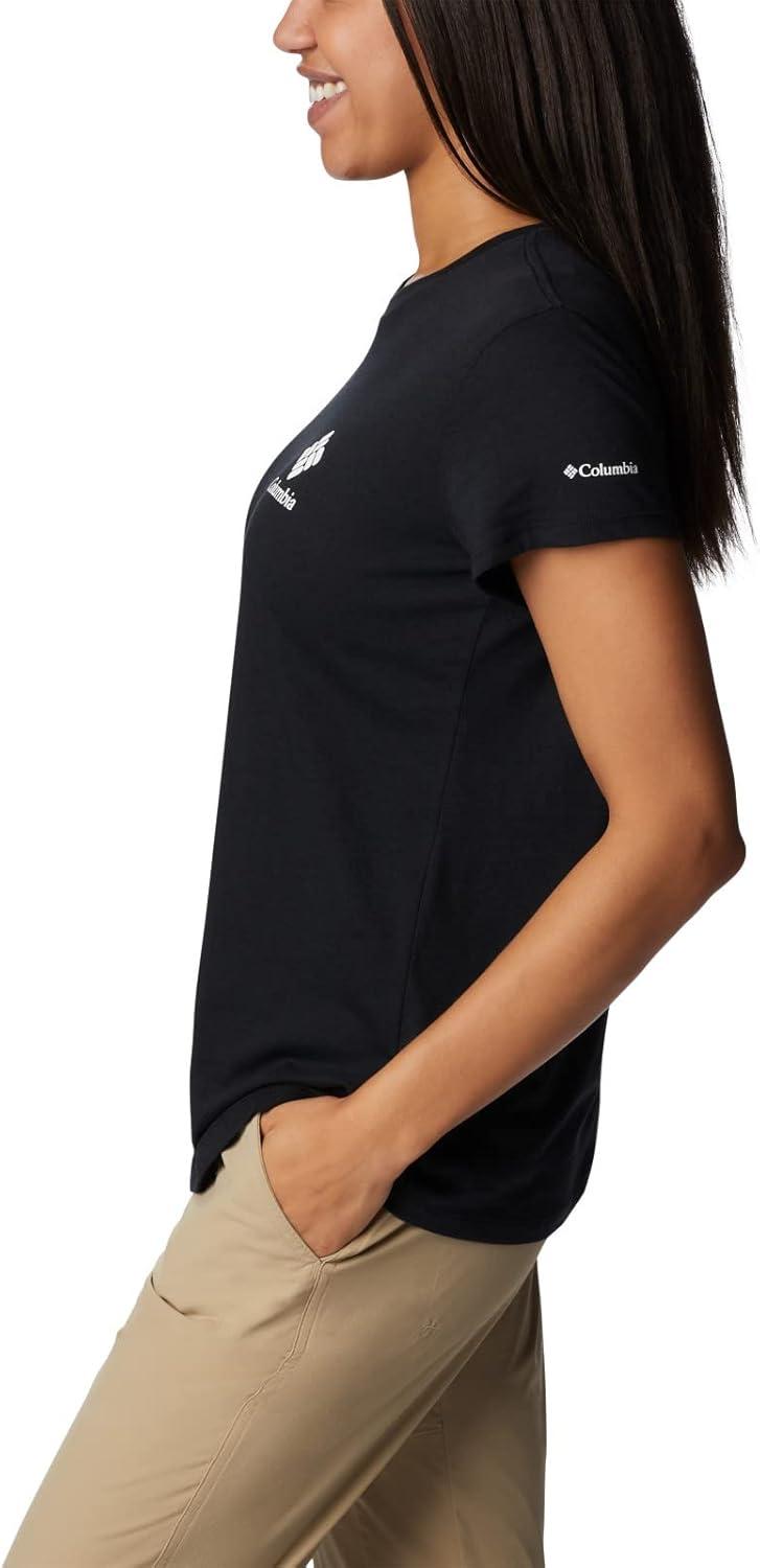 imageColumbia Womens Sun Trek Ss Graphic TeeBlackCsc Stacked Mini Graphic
