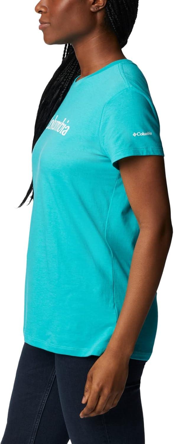 imageColumbia Womens Sun Trek Ss Graphic TeeBright AquaCsc Branded Graphic
