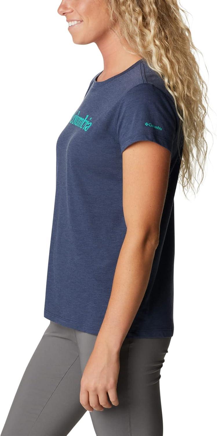 imageColumbia Womens Sun Trek Ss Graphic TeeNocturnal HeatherGem Columbia