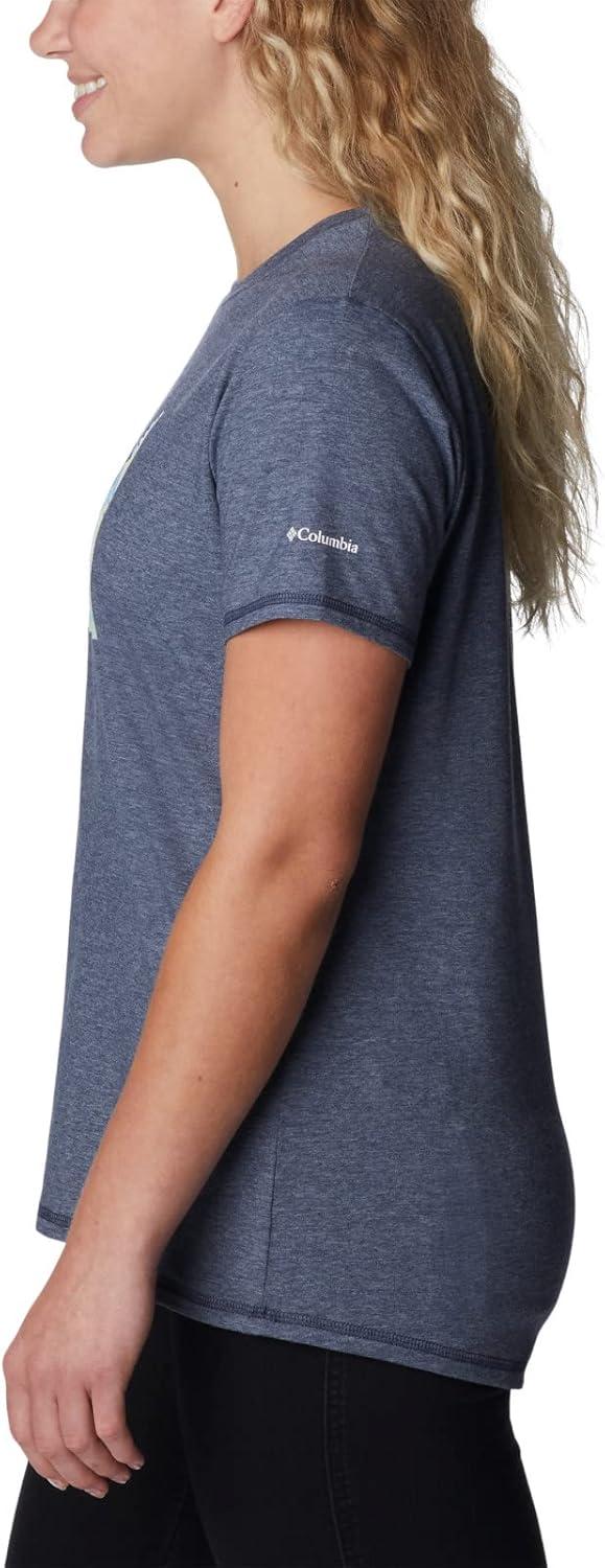 imageColumbia Womens Sun Trek Ss Graphic TeeNocturnalArboreal Swirl Graphic