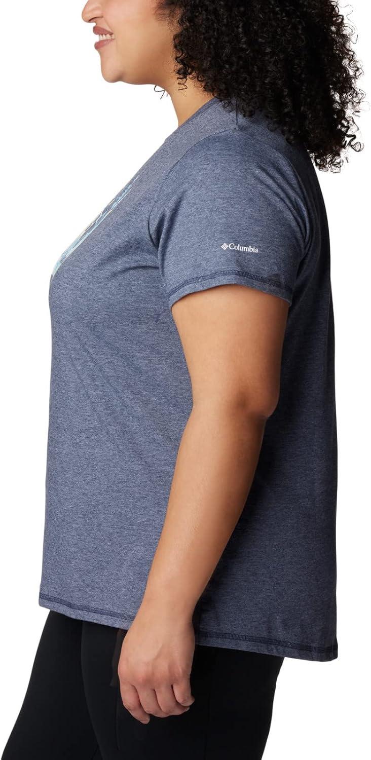 imageColumbia Womens Sun Trek Ss Graphic TeeNocturnalArboreal Swirl Graphic