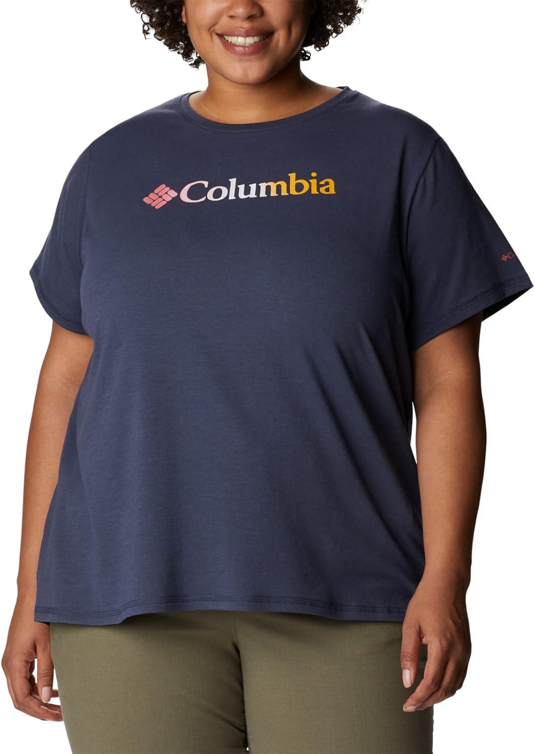 imageColumbia Womens Sun Trek Ss Graphic TeeNocturnalCsc Gradient