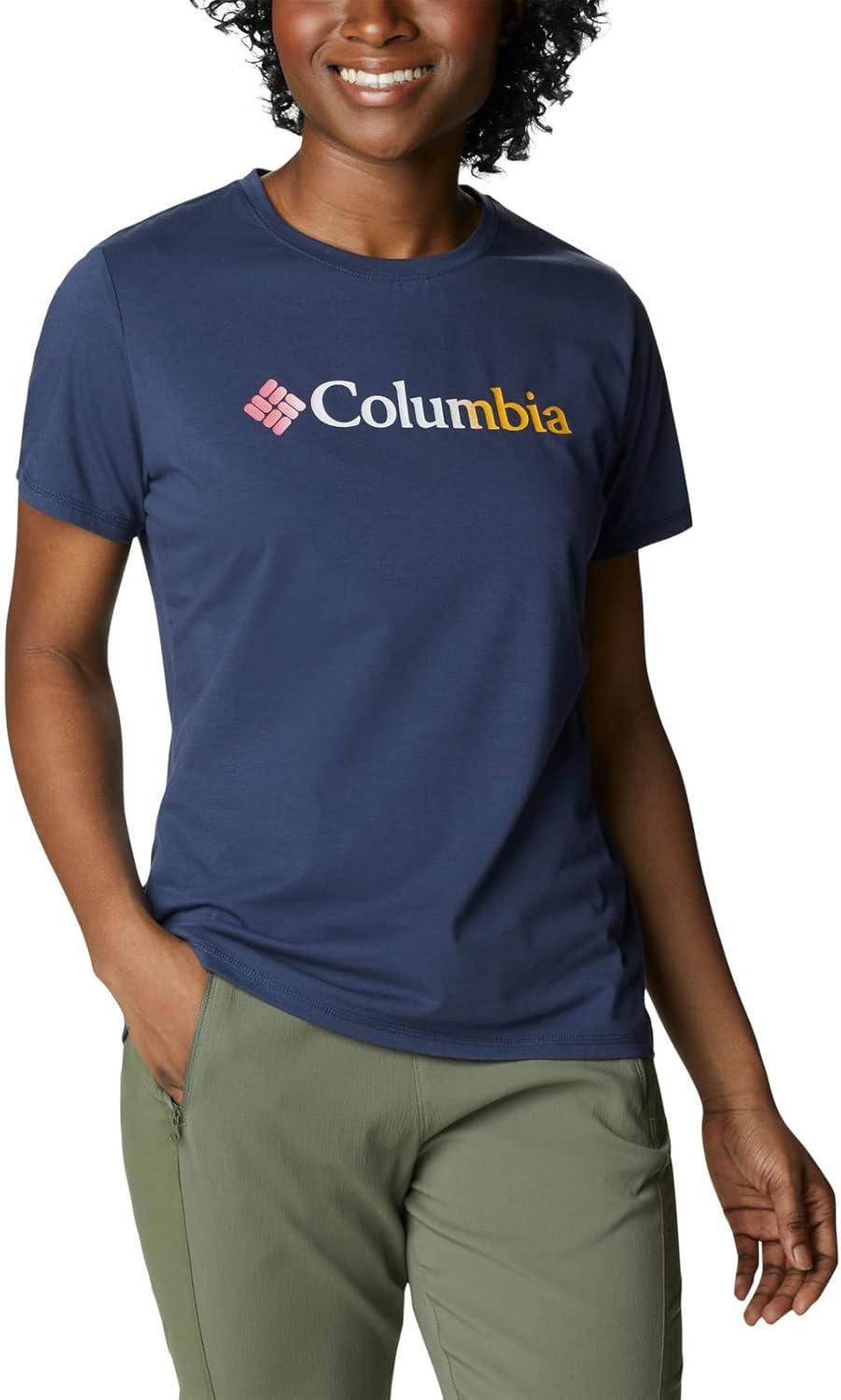 imageColumbia Womens Sun Trek Ss Graphic TeeNocturnalCsc Gradient