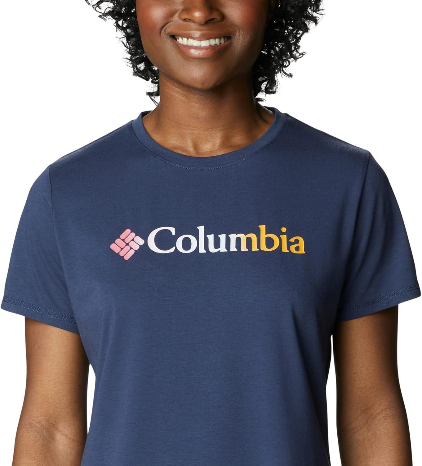 imageColumbia Womens Sun Trek Ss Graphic TeeNocturnalCsc Gradient