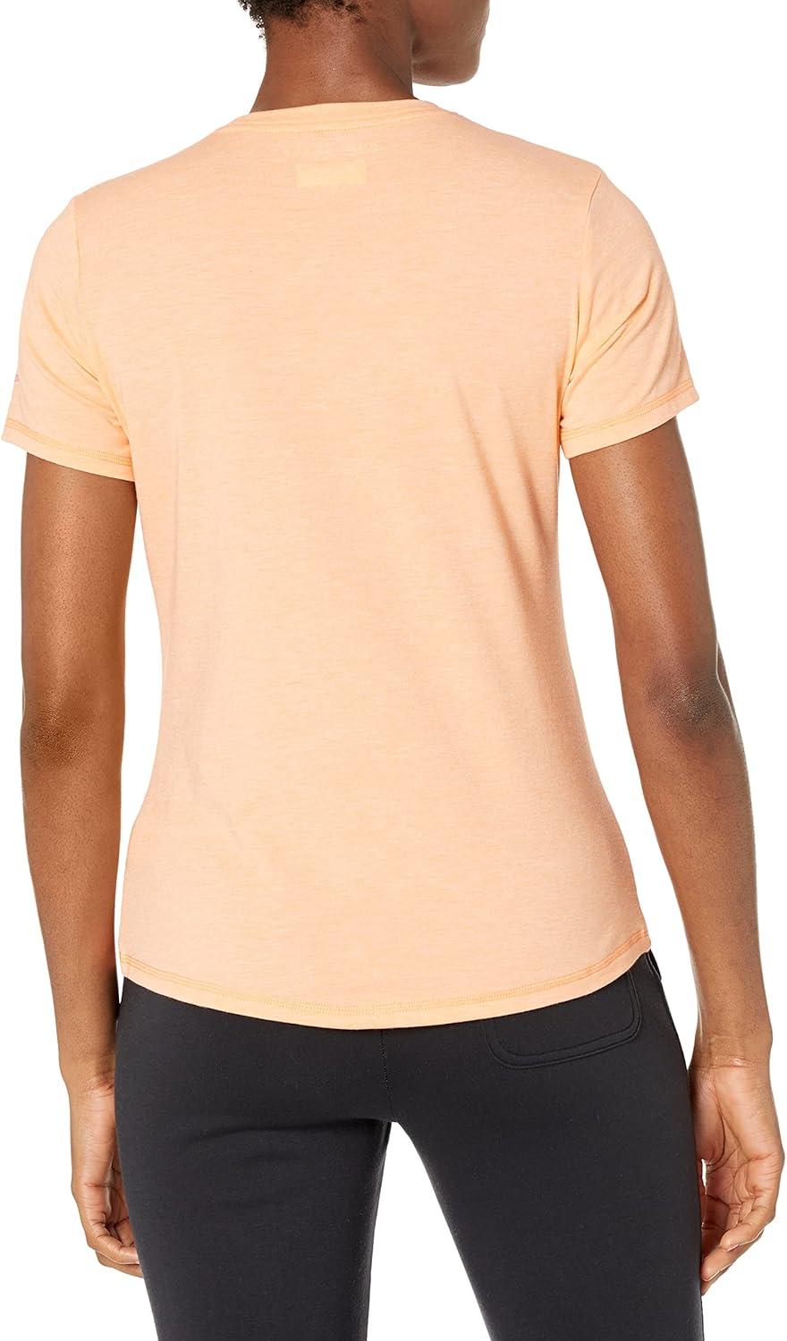 imageColumbia Womens Sun Trek Ss Graphic TeePeach HeatherArboreal Branded Graphic