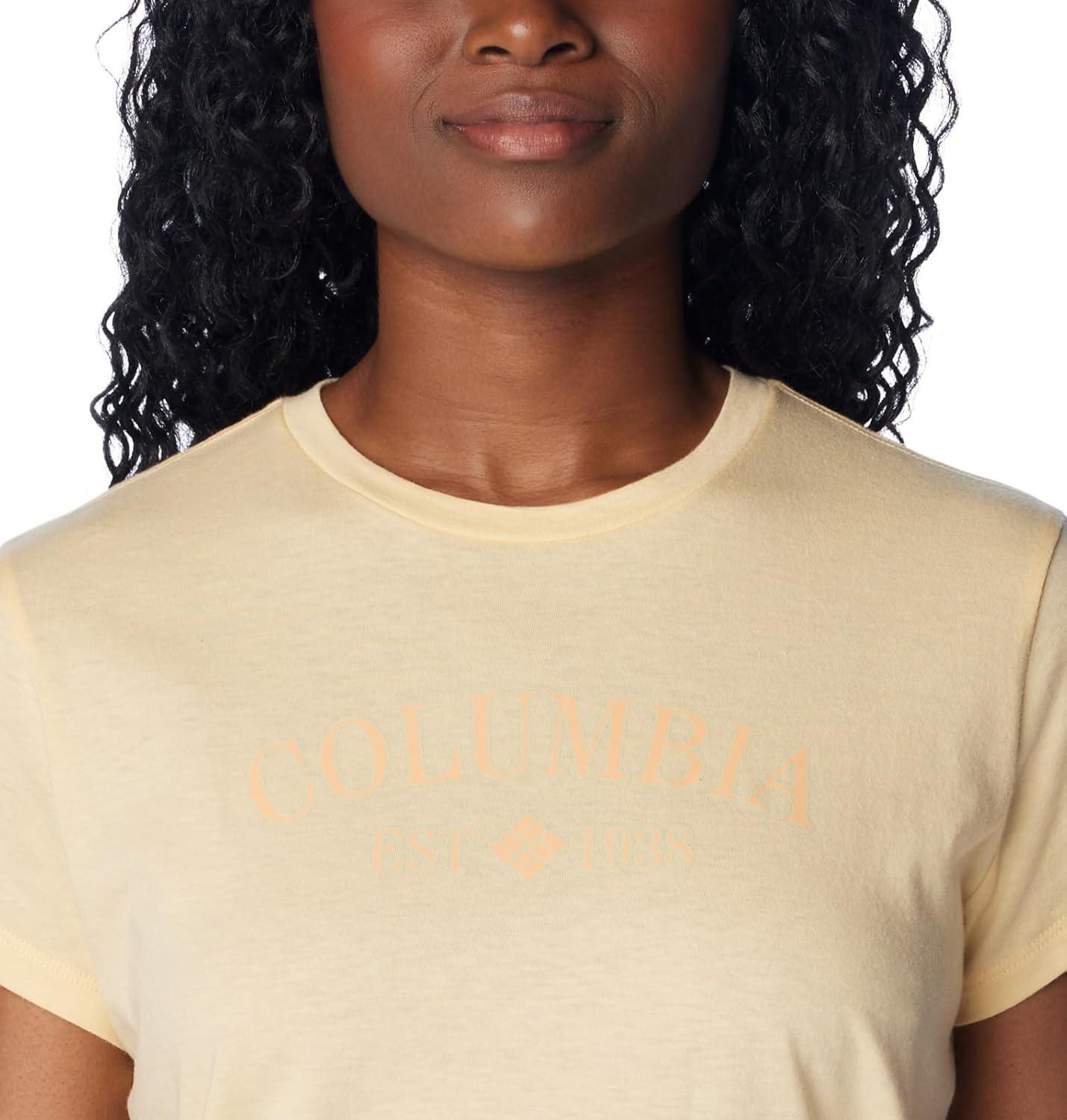imageColumbia Womens Sun Trek Ss Graphic TeeSunkissedCsc Tradition