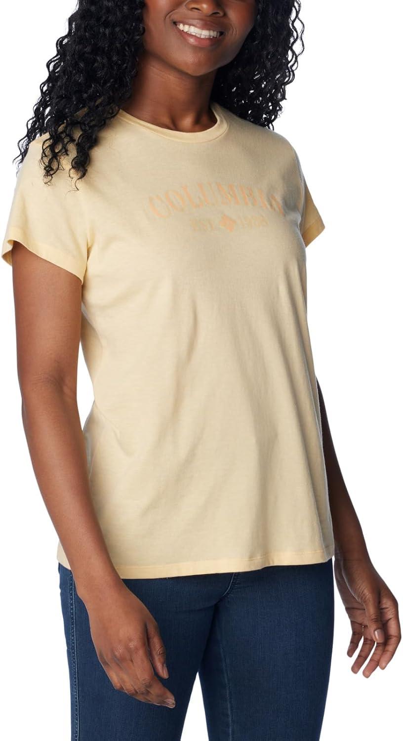 imageColumbia Womens Sun Trek Ss Graphic TeeSunkissedCsc Tradition
