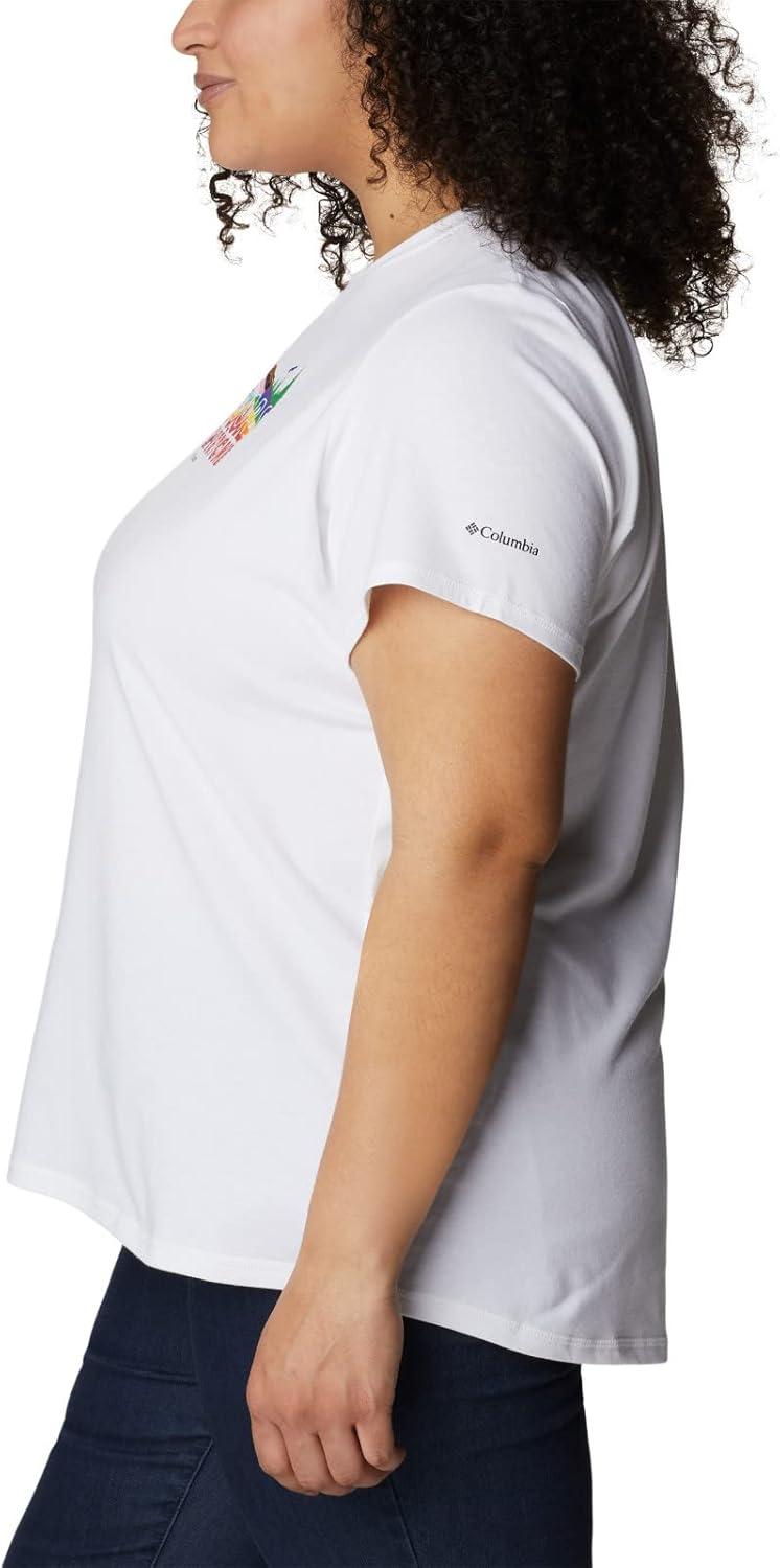 imageColumbia Womens Sun Trek Ss Graphic TeeWhiteAll for Outdoor Pride
