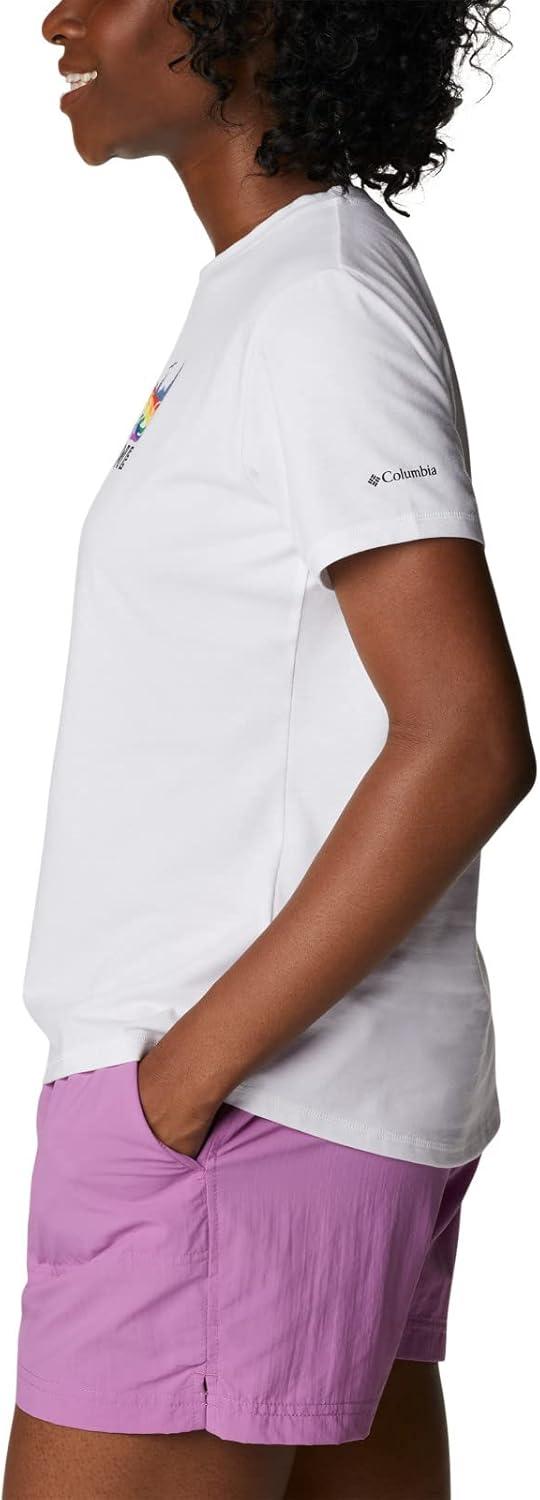imageColumbia Womens Sun Trek Ss Graphic TeeWhiteAll for Outdoor Pride