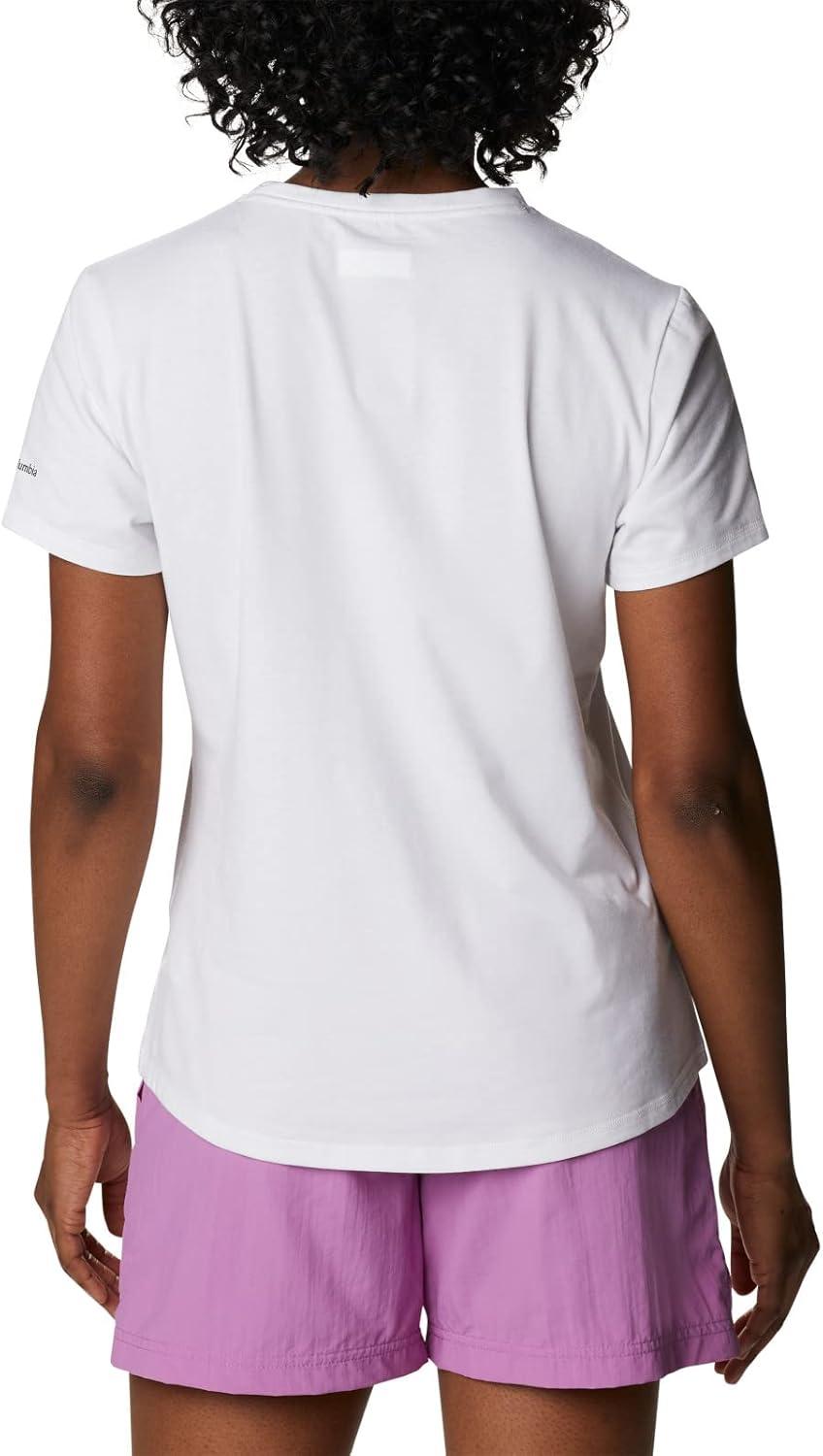 imageColumbia Womens Sun Trek Ss Graphic TeeWhiteAll for Outdoor Pride