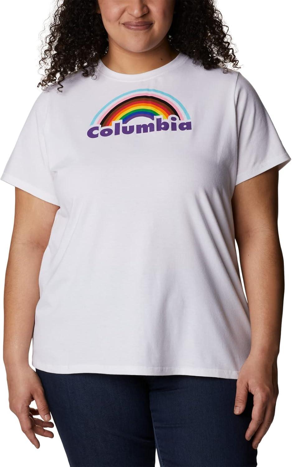 imageColumbia Womens Sun Trek Ss Graphic TeeWhiteColumbia Pride