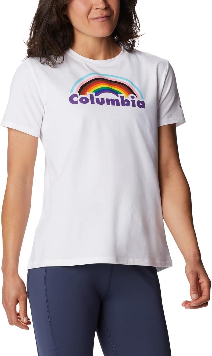 imageColumbia Womens Sun Trek Ss Graphic TeeWhiteColumbia Pride