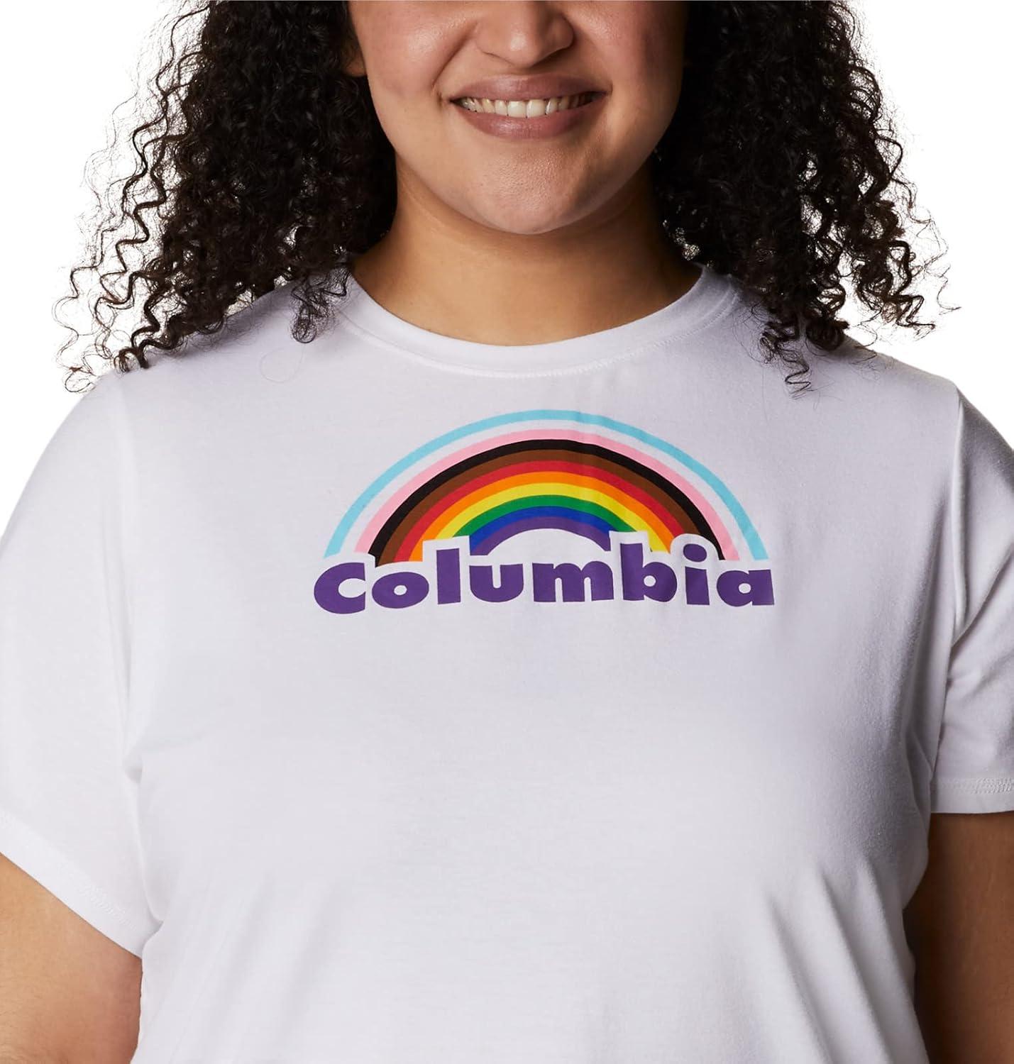 imageColumbia Womens Sun Trek Ss Graphic TeeWhiteColumbia Pride
