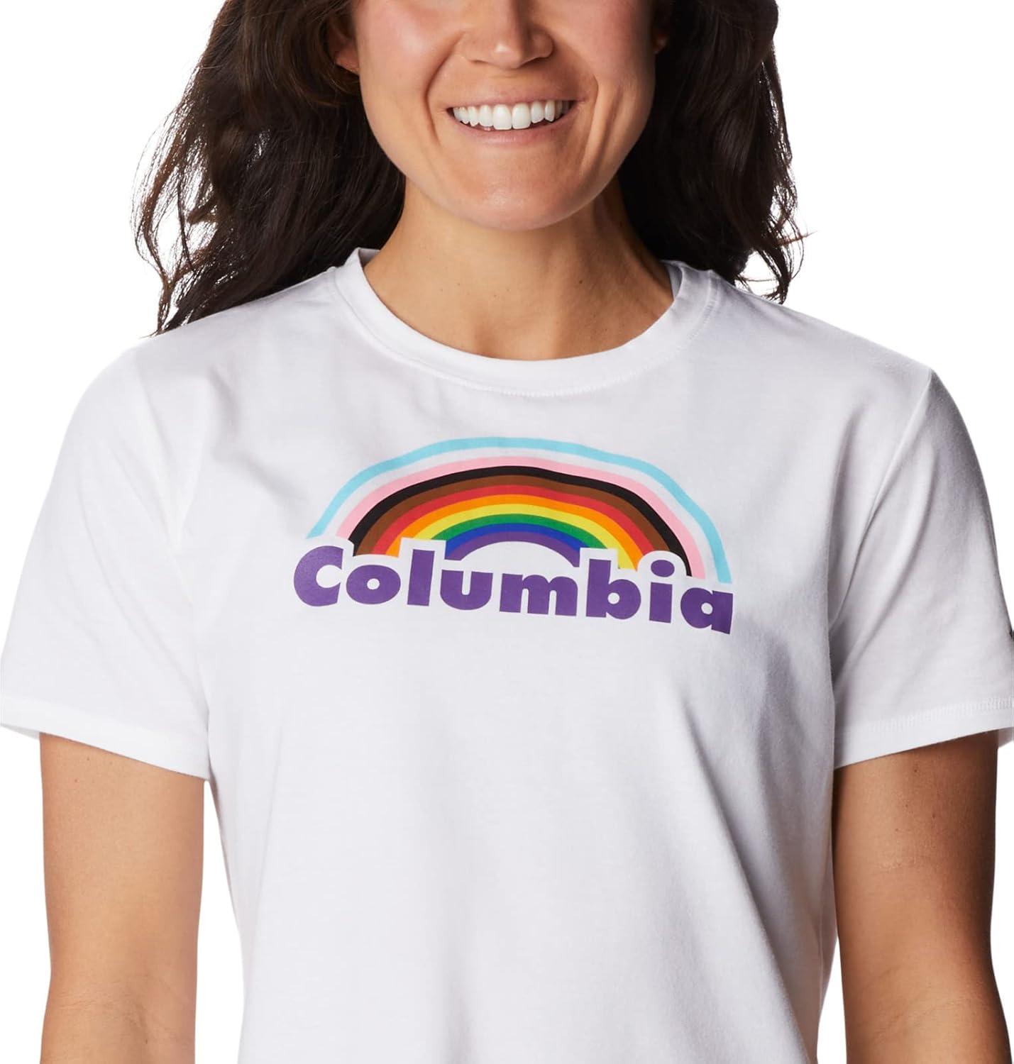 imageColumbia Womens Sun Trek Ss Graphic TeeWhiteColumbia Pride