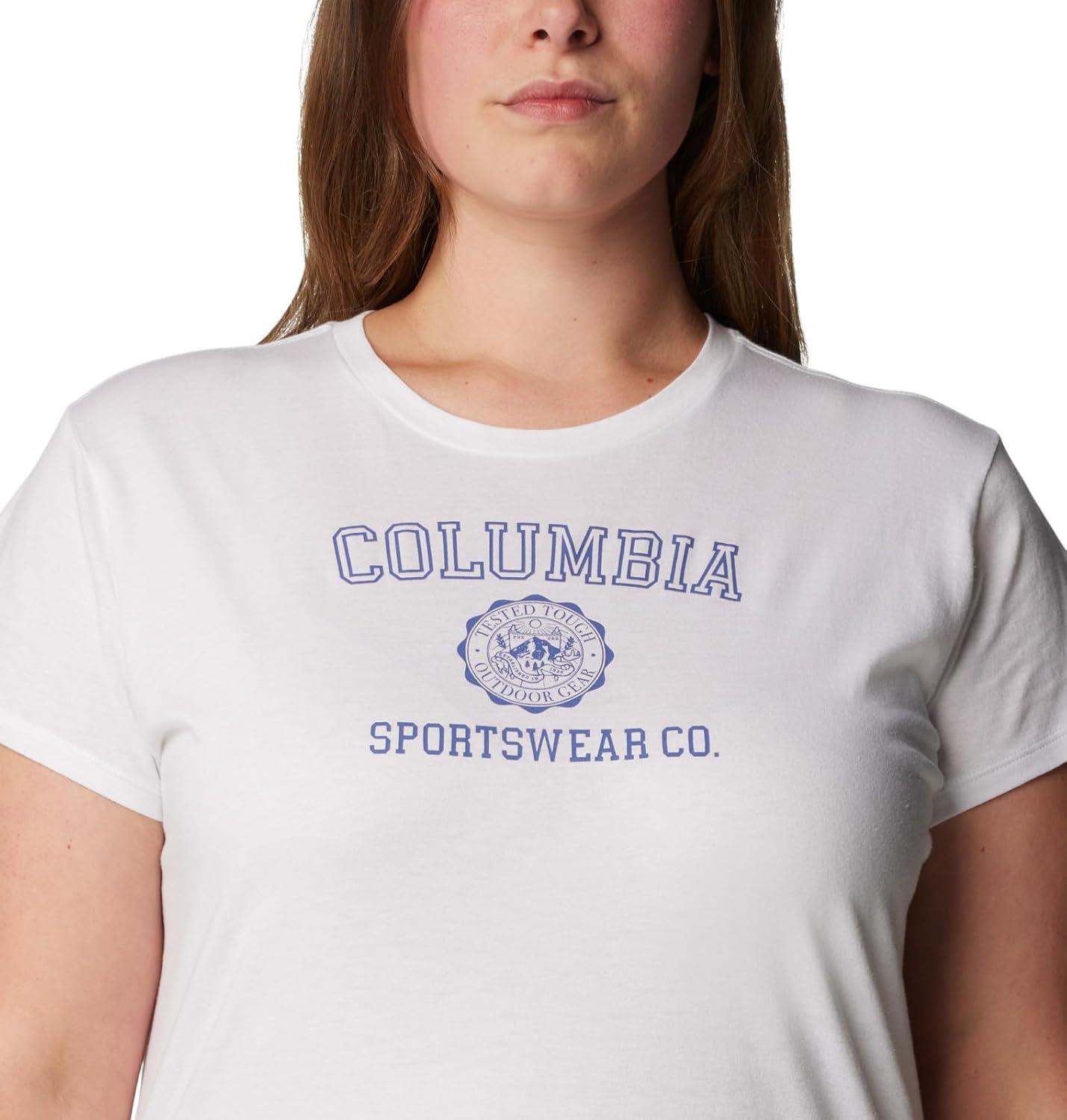 imageColumbia Womens Sun Trek Ss Graphic TeeWhiteCsc Emblem