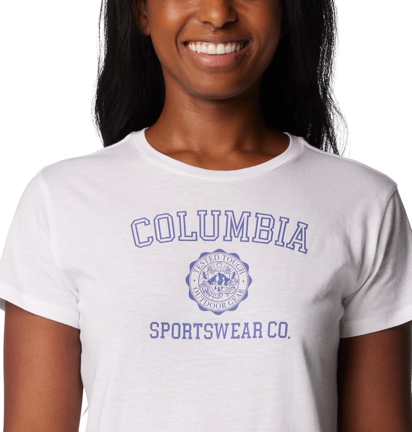 imageColumbia Womens Sun Trek Ss Graphic TeeWhiteCsc Emblem