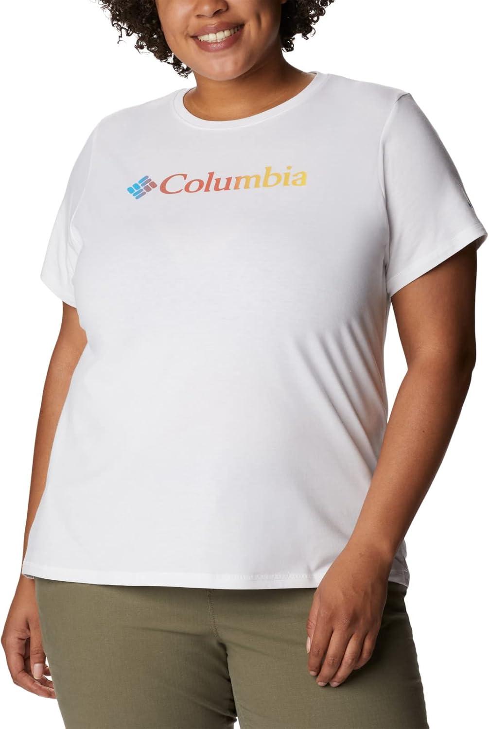 imageColumbia Womens Sun Trek Ss Graphic TeeWhiteCsc Gradient