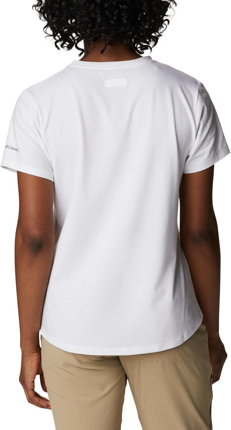 imageColumbia Womens Sun Trek Ss Graphic TeeWhiteCsc Stacked