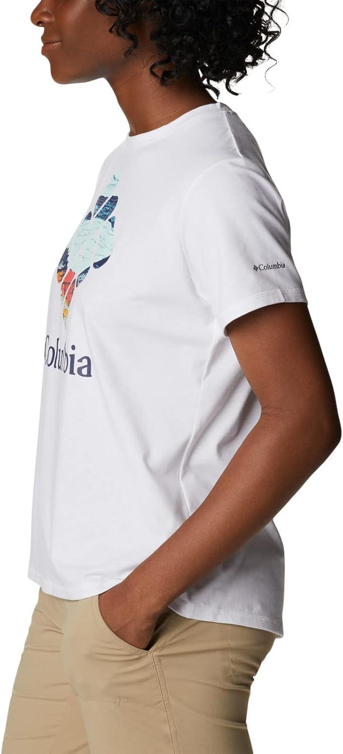 imageColumbia Womens Sun Trek Ss Graphic TeeWhiteCsc Stacked