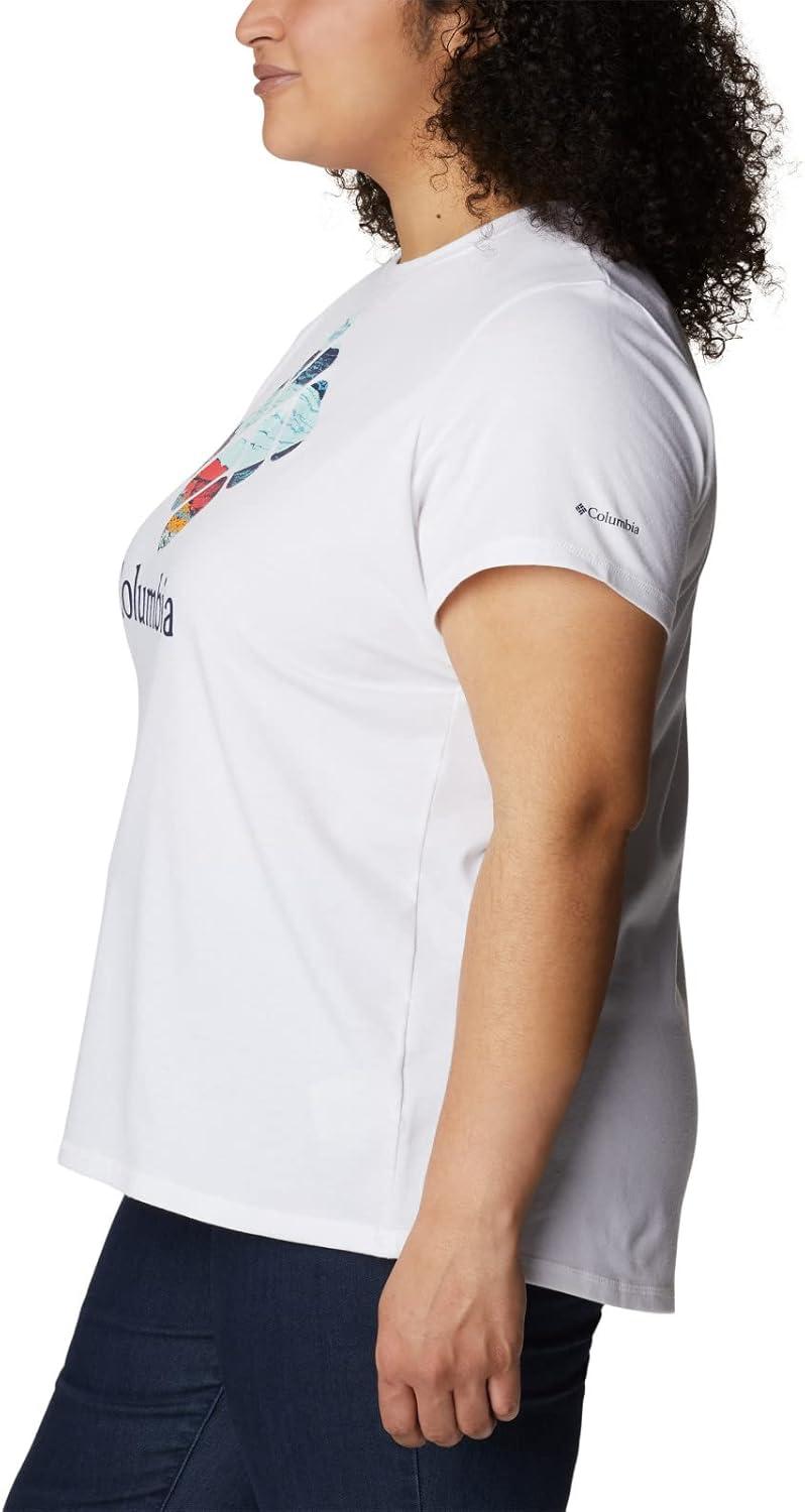 imageColumbia Womens Sun Trek Ss Graphic TeeWhiteCsc Stacked