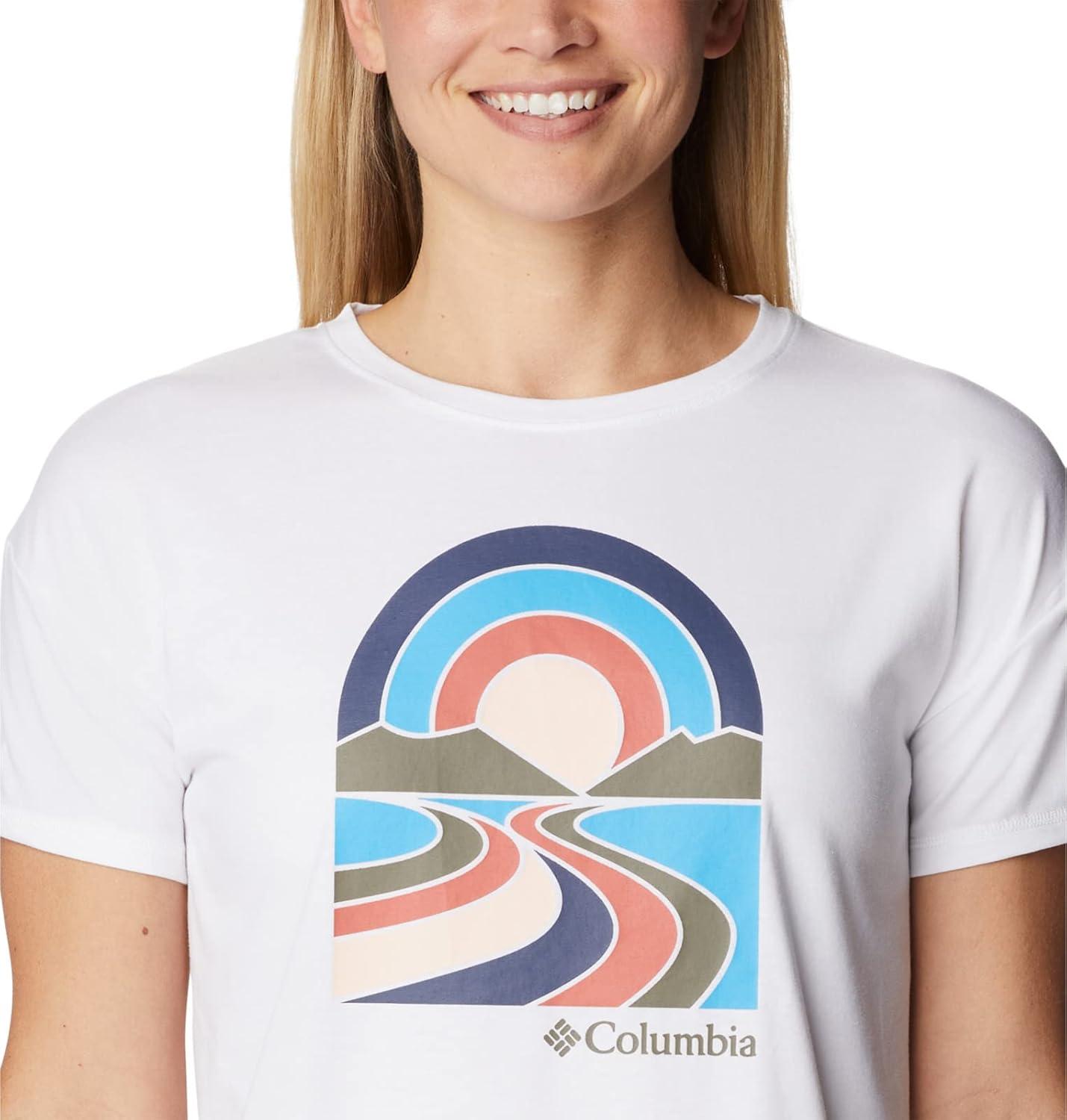 imageColumbia Womens Sun Trek Ss Graphic TeeWhiteSunrek Trails