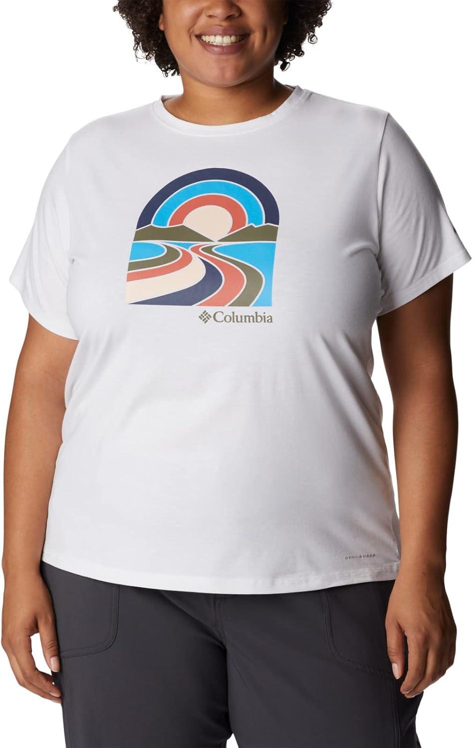 imageColumbia Womens Sun Trek Ss Graphic TeeWhiteSunrek Trails