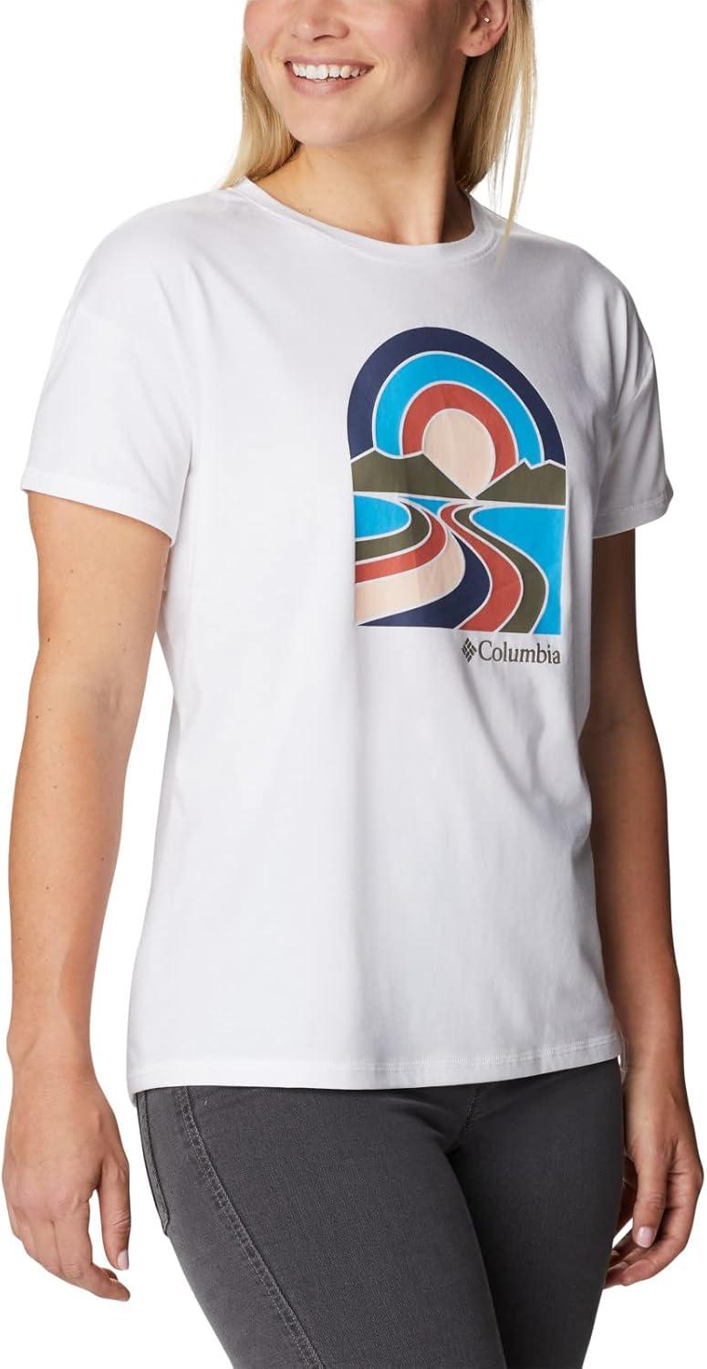 imageColumbia Womens Sun Trek Ss Graphic TeeWhiteSunrek Trails