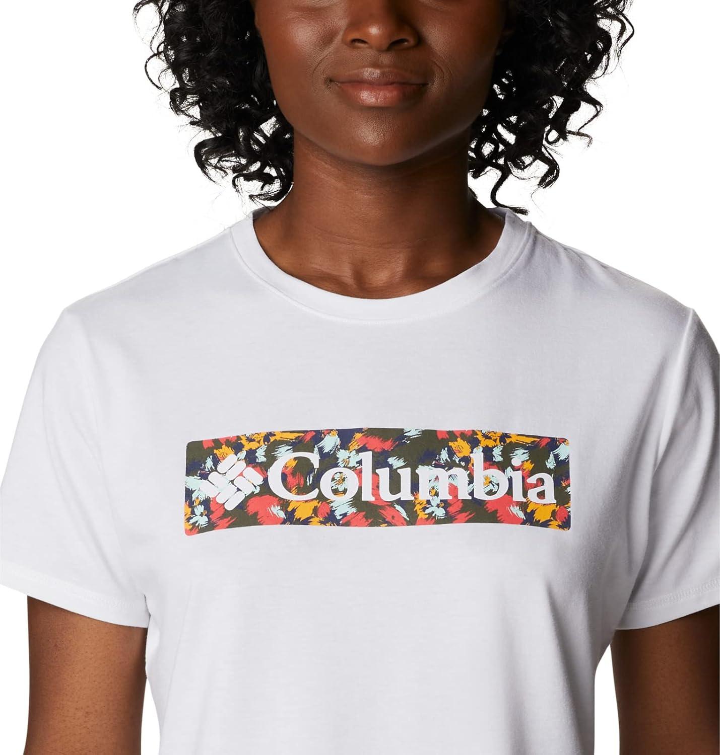imageColumbia Womens Sun Trek Ss Graphic TeeWhiteTyphoon Bloom Frame