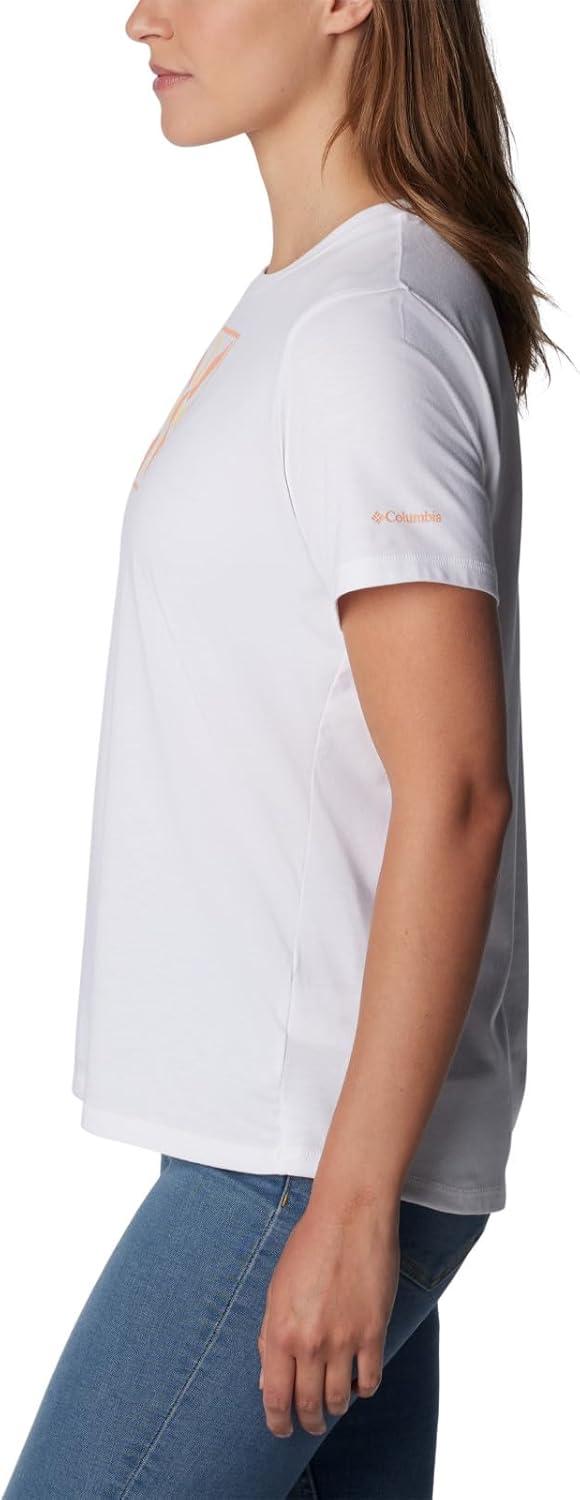 imageColumbia Womens Sun Trek Ss Graphic TeeWhiteWavy Rays