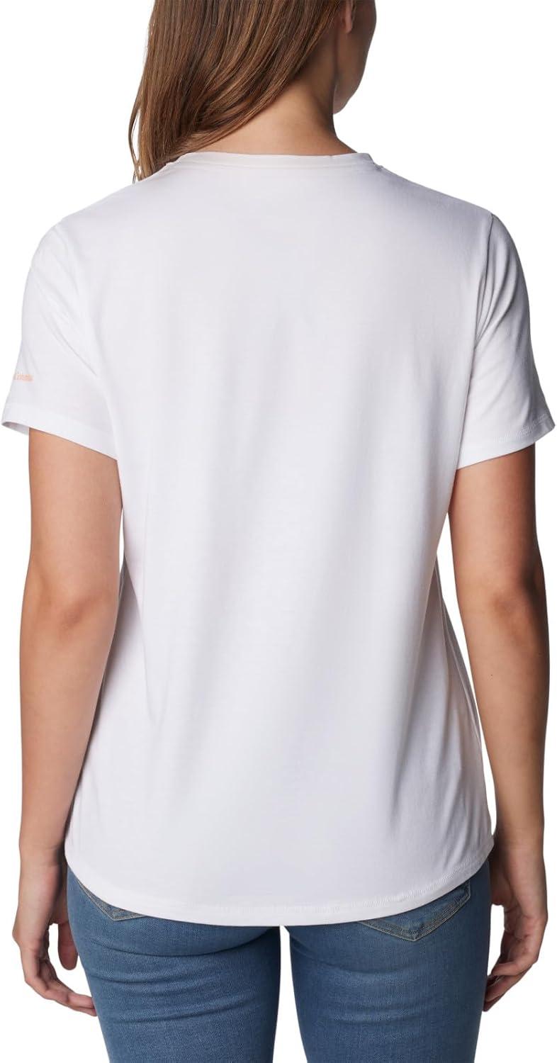 imageColumbia Womens Sun Trek Ss Graphic TeeWhiteWavy Rays