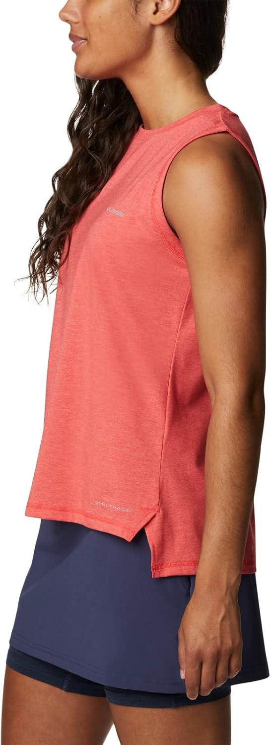 imageColumbia Womens Sun Trek TankRed Hibiscus Heather