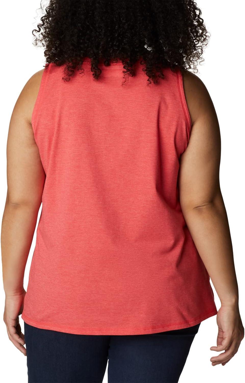 imageColumbia Womens Sun Trek TankRed Hibiscus Heather