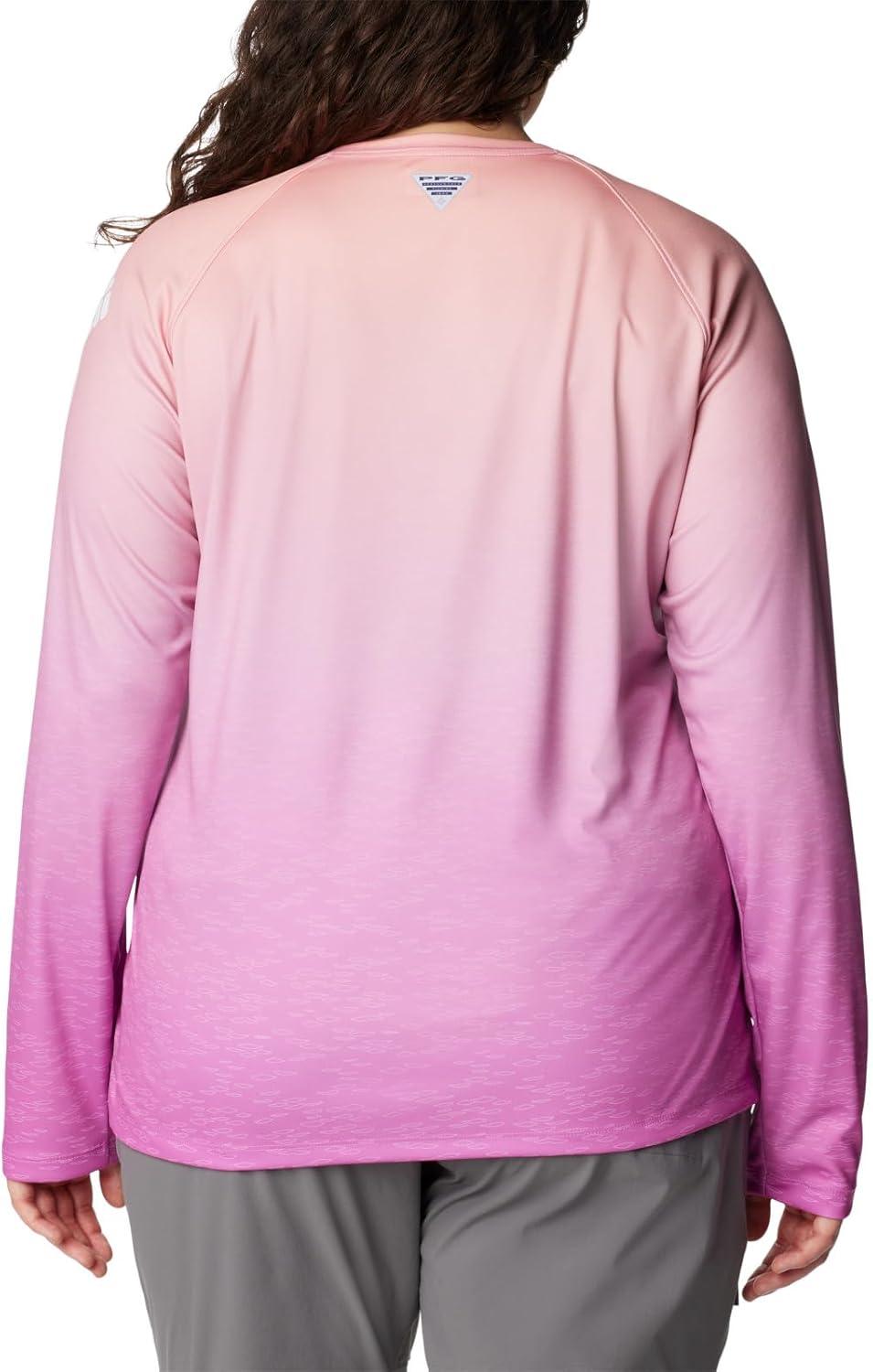 imageColumbia Womens Super Tidal Tee Long SleeveBright Lavender Gradient Scalefade