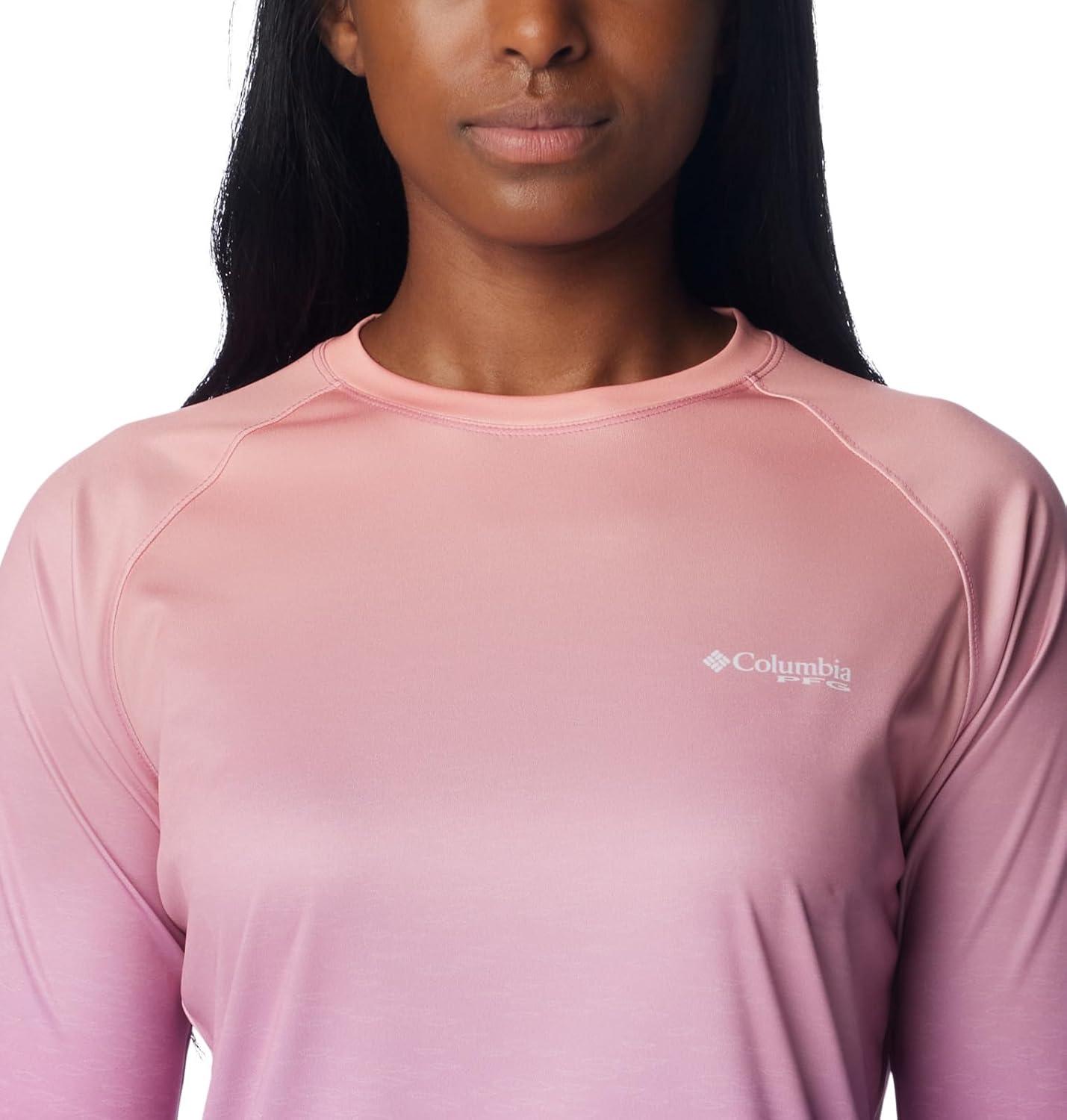 imageColumbia Womens Super Tidal Tee Long SleeveBright Lavender Gradient Scalefade