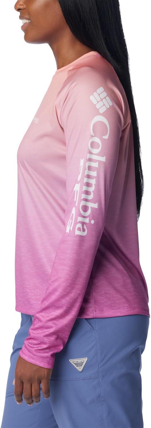 imageColumbia Womens Super Tidal Tee Long SleeveBright Lavender Gradient Scalefade