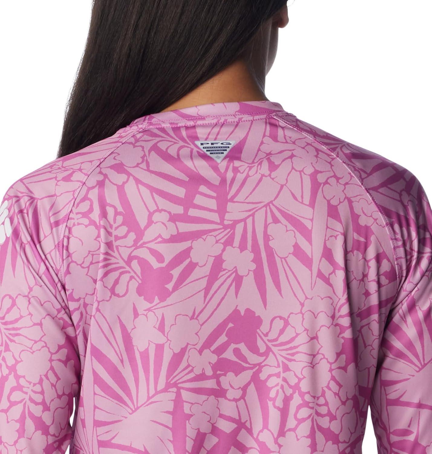 imageColumbia Womens Super Tidal Tee Long SleeveBright Lavender Tropictones