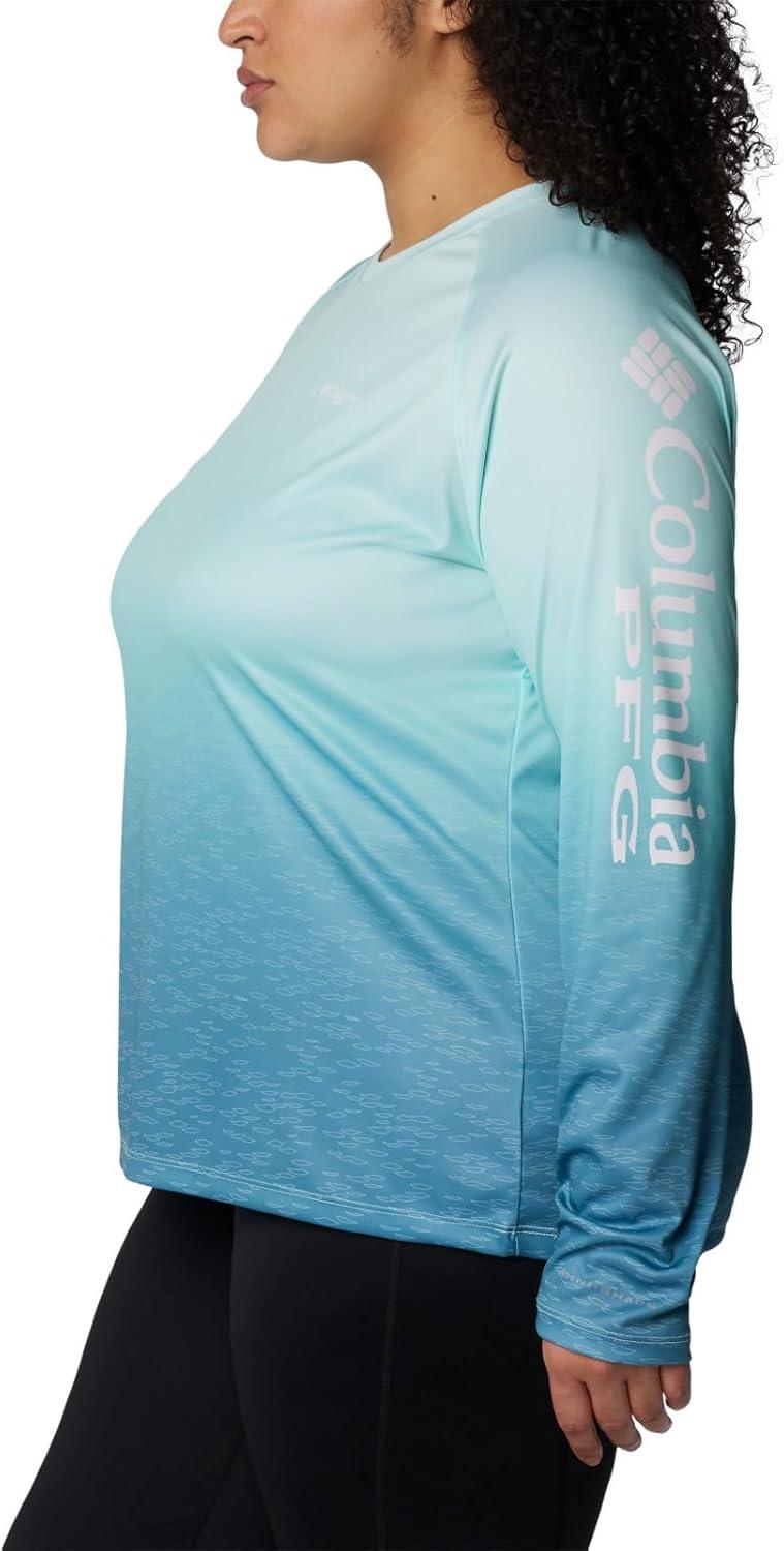 imageColumbia Womens Super Tidal Tee Long SleeveCanyon Blue Gradient Scalefade