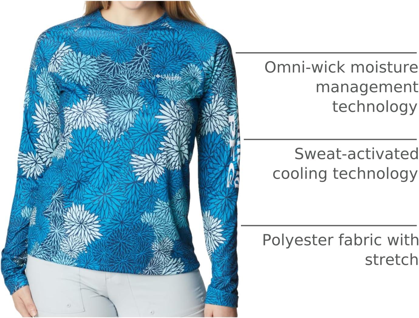 imageColumbia Womens Super Tidal Tee Long SleeveCarbon Anemones