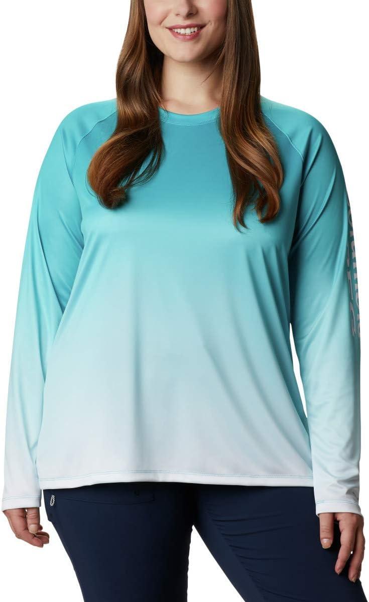 imageColumbia Womens Super Tidal Tee Long SleeveClear Water Gradient