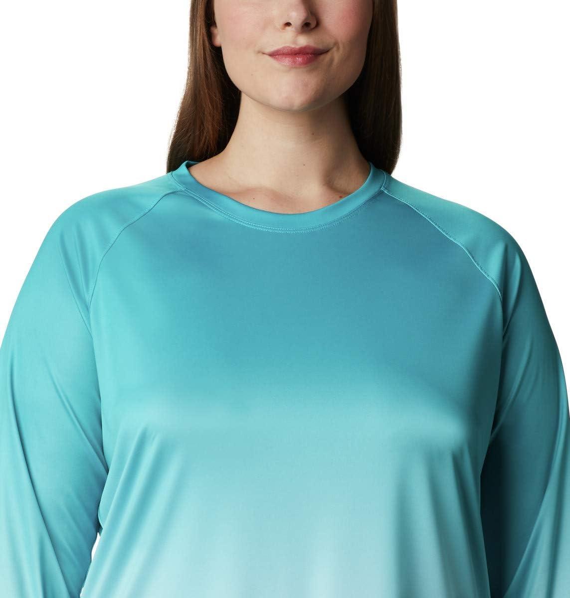 imageColumbia Womens Super Tidal Tee Long SleeveClear Water Gradient