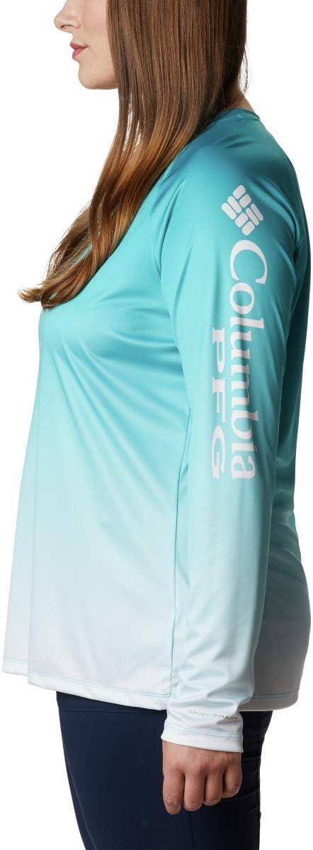 imageColumbia Womens Super Tidal Tee Long SleeveClear Water Gradient