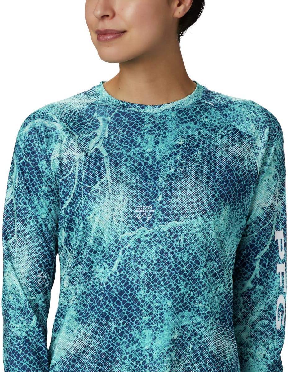 imageColumbia Womens Super Tidal Tee Long SleeveClear Water Mako Print