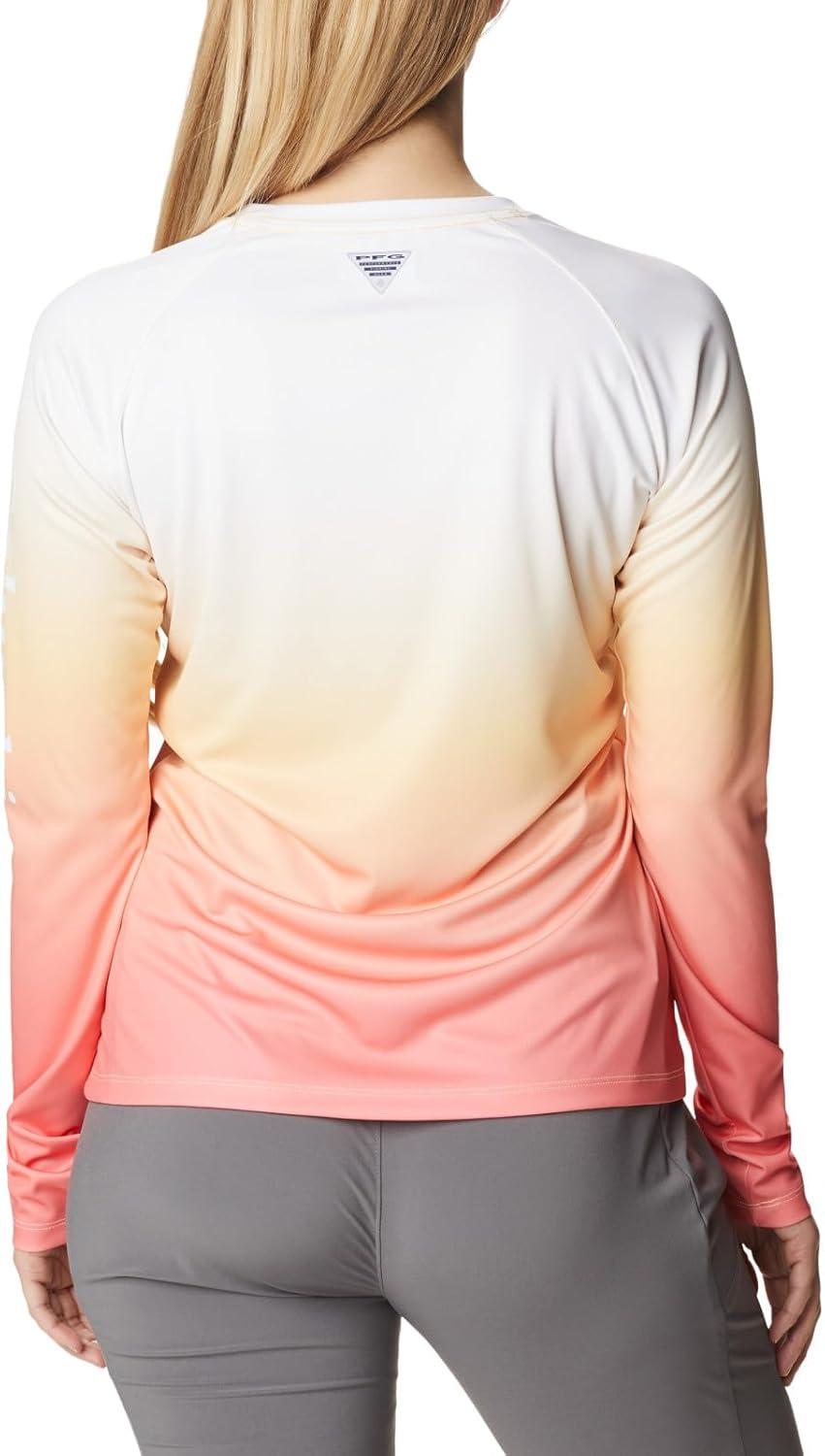 imageColumbia Womens Super Tidal Tee Long SleeveCocoa Butter Pfg Gradient
