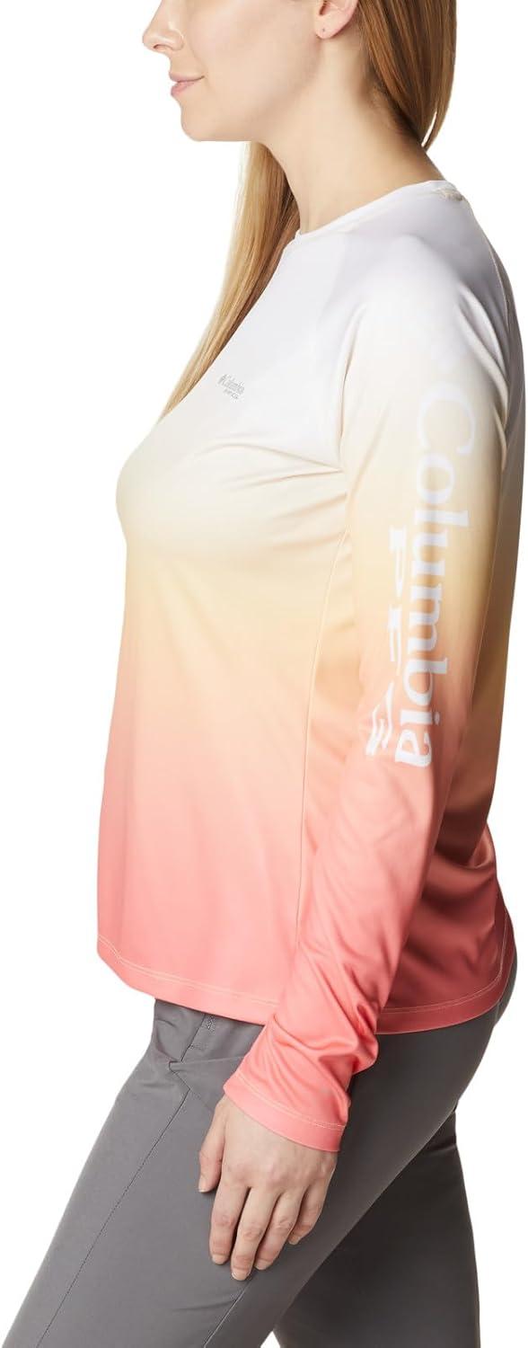 imageColumbia Womens Super Tidal Tee Long SleeveCocoa Butter Pfg Gradient