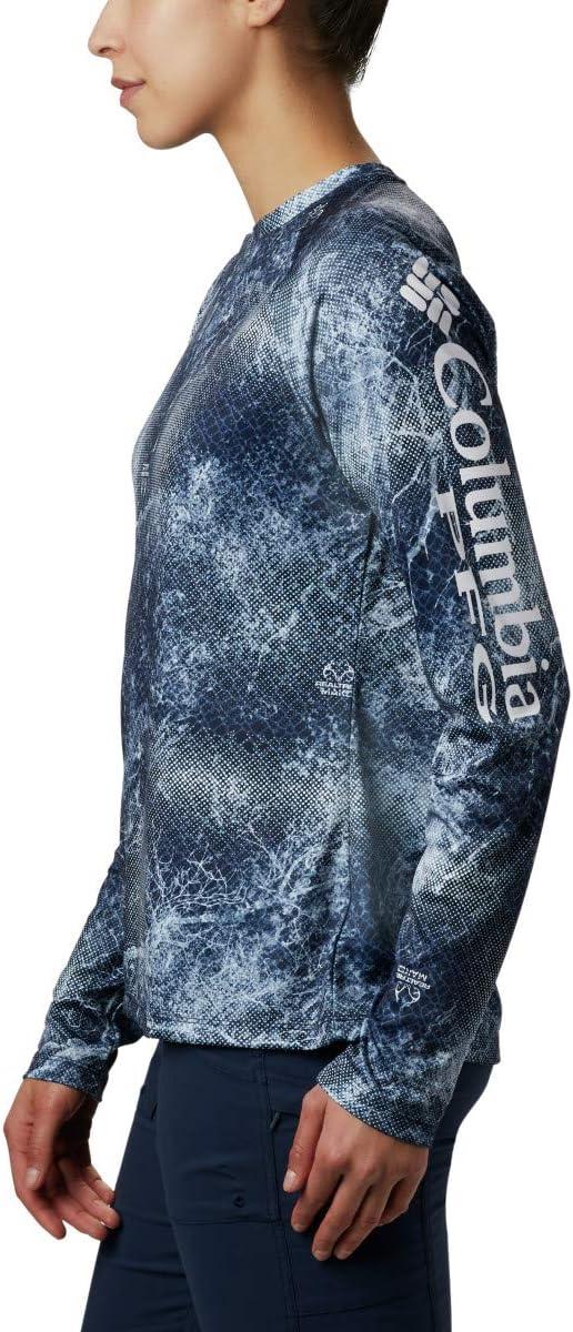 imageColumbia Womens Super Tidal Tee Long SleeveCollegiate Navy Mako Print