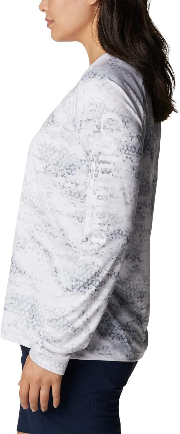 imageColumbia Womens Super Tidal Tee Long SleeveCool Grey Pfg Camo Print