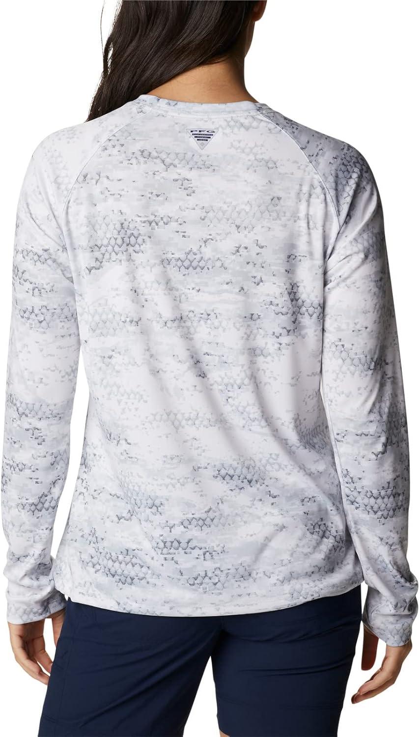 imageColumbia Womens Super Tidal Tee Long SleeveCool Grey Pfg Camo Print
