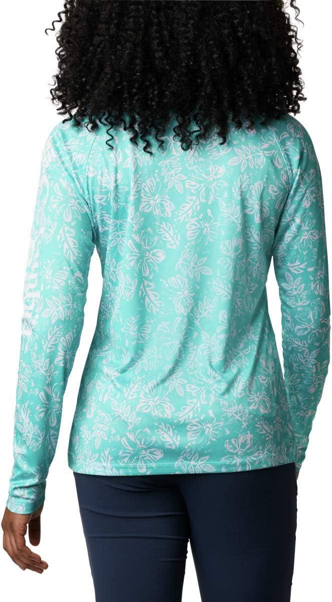 imageColumbia Womens Super Tidal Tee Long SleeveDolphin Archive Palms Print