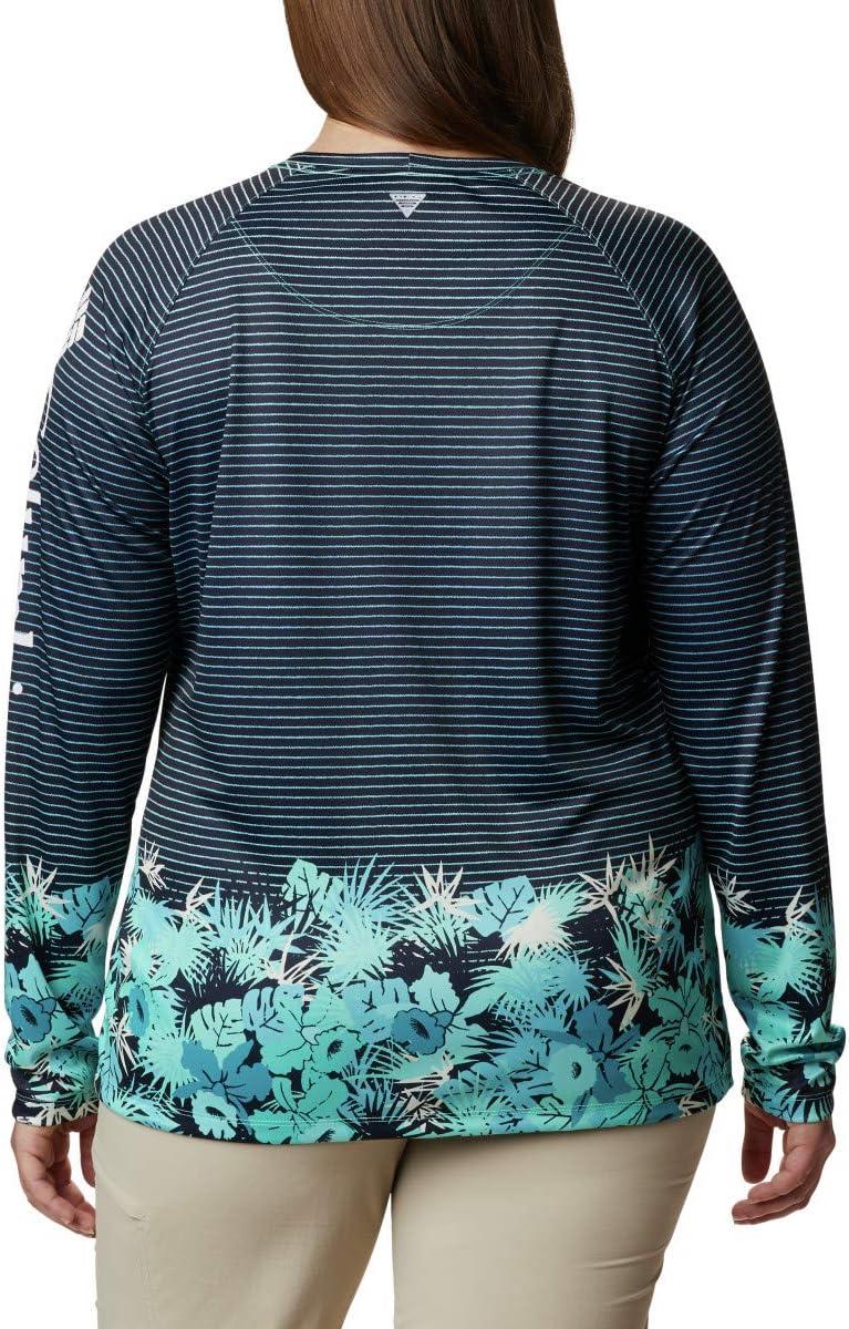 imageColumbia Womens Super Tidal Tee Long SleeveDolphin Wild Stripes Print